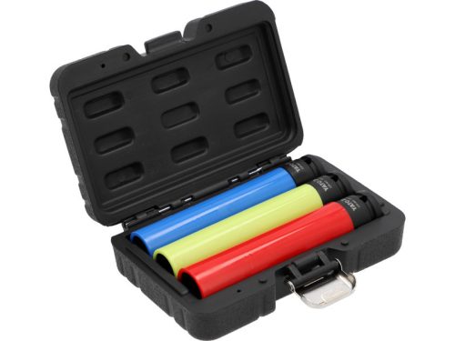 YATO YT-10565 Extra hoszzú dugókulcs könnyűfém felnikhez 3 részes 1/2coll; 17/19/21 mm CrMO