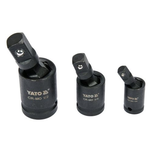 YATO YT-10643 Gépi csuklós csatlakozó készlet 3 részes 1/4 - 3/8 - 1/2 Col