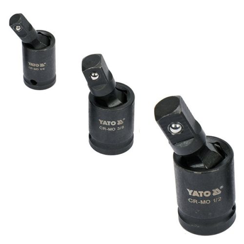 YATO YT-10643 Gépi csuklós csatlakozó készlet 3 részes 1/4 - 3/8 - 1/2 Col