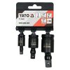 YATO YT-10643 Gépi csuklós csatlakozó készlet 3 részes 1/4 - 3/8 - 1/2 Col