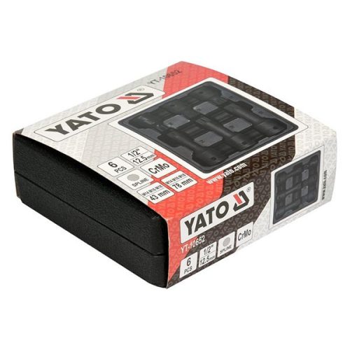 YATO YT-10652 Gépi bit dugókulcs készlet 6 részes Spline 1/2 Col M14-M18 CrMo