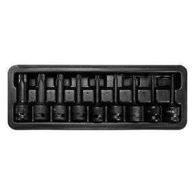   YATO YT-10654 Gépi hosszú bit dugókulcs készlet 9 részes Torx 1/2 Col T20-T70 CrMo