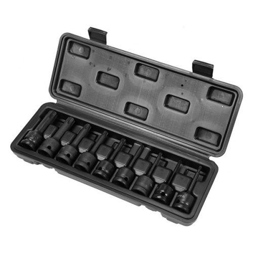 YATO YT-10654 Gépi hosszú bit dugókulcs készlet 9 részes Torx 1/2 Col T20-T70 CrMo