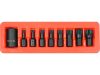 YATO YT-10663 Gépi spline bit készlet 9 részes 1/2 Col M6-M18 mm dugókulcs adapterrel