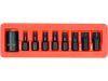 YATO YT-10664 Gépi torx bit készlet 9 részes 1/2 Col T30-T70 dugókulcs adapterrel