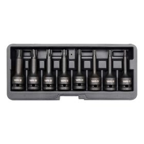   YATO YT-1068 Gépi hosszú bit dugókulcs készlet 8 részes Ribe 1/2 Col RM5-RM13 CrMo