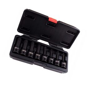   YATO YT-1069 Gépi hosszú bit dugókulcs készlet 8 részes Spline 1/2 Col M5-M18 CrMo