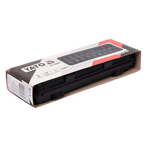 YATO YT-10691 Gépi hosszú bit dugókulcs készlet 9 részes Spline 1/2 Col M4-M16 CrMo