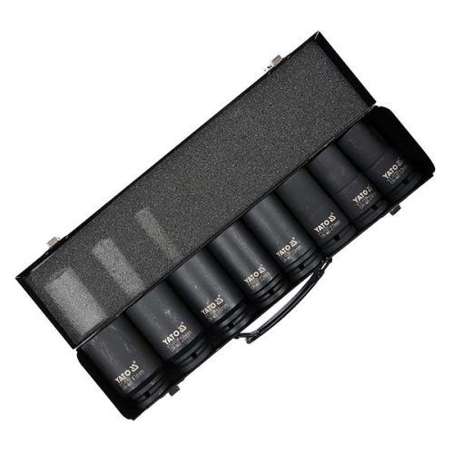 YATO YT-1155 Gépi hosszú dugókulcs készlet 8 részes 3/4 Col 22-41 mm CrMo