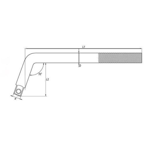 YATO YT-1244 L-alakú hajtókar 1/2 Col 317 mm