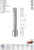 YATO YT-1246 Dugókulcs toldószár 1/2 Col 76 mm CrV