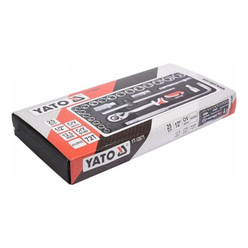 YATO YT-12671 Dugókulcs készlet 25 részes 1/2" 10-32 mm CrV