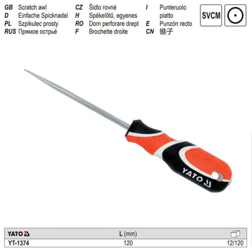 YATO YT-1374 Kárpitos ár egyenes 120 mm