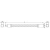 YATO YT-1400 Flexibilis behajtószár 1/4 Col x 1/4 Col 150 mm