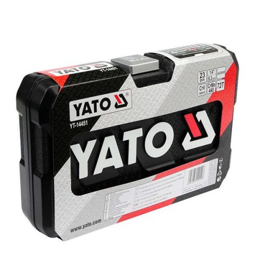 YATO YT-14451 Dugókulcs készlet 23 részes 1/4" 4-13 mm CrV