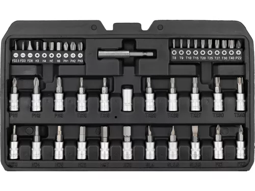 YATO YT-14502 Dugókulcs és bitkészlet 1/4 col 68 részes