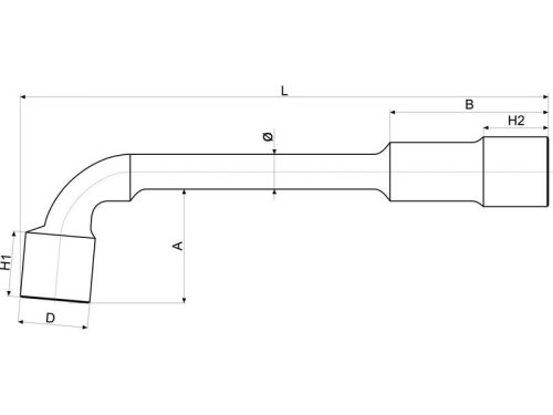 YATO YT-1637 Pipakulcs 17 mm / 188 mm CrV