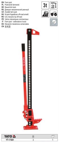 YATO YT-17261 Fogasléces emelő 3,0 t 130-1070 mm