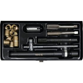   YATO YT-17581 Gyujtógyertya menetjavító és tisztító készlet 25 részes M14 3/8 Col HSS
