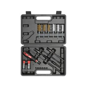   YATO YT-17623 Befecskendezőszelep tisztító készlet 19 részes 1/4 Col inox, műanyag, réz kefék