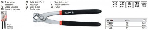 YATO YT-2058 Rabitz fogó 200 mm