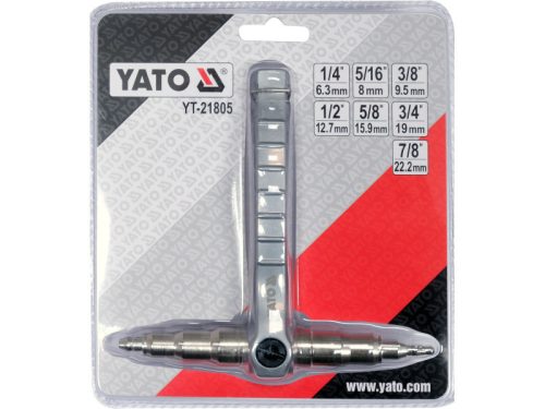 YATO YT-21805 Kézi csőperemező 1/4 Col-7/8 Col
