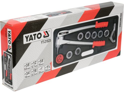 YATO YT-21825 Csőperemező készlet 10 részes 3/8 Col-1 1/8 Col