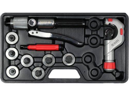 YATO YT-21826 Hiderulikus csőperemező készlet 10 részes 3/8 Col-1 1/8 Col