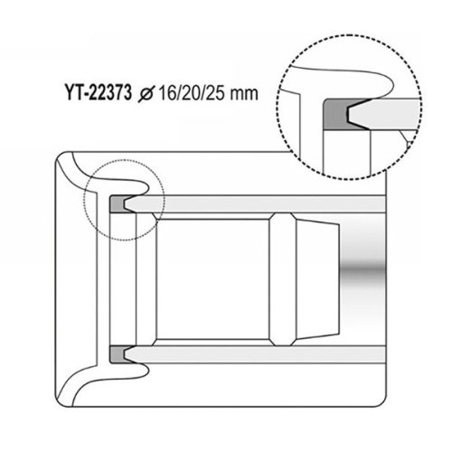 YATO YT-22374 Csőkalibráló sorjázóval