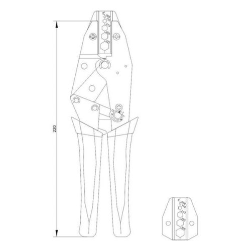YATO YT-2298 Krimpelő fogó 240 mm