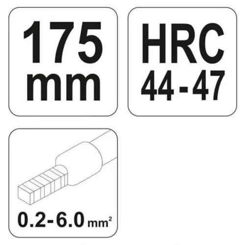 YATO YT-2305 Krimpelő fogó 180 mm
