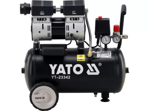 YATO YT-23342 Kompresszor 24L tartállyal csendes olajmentes