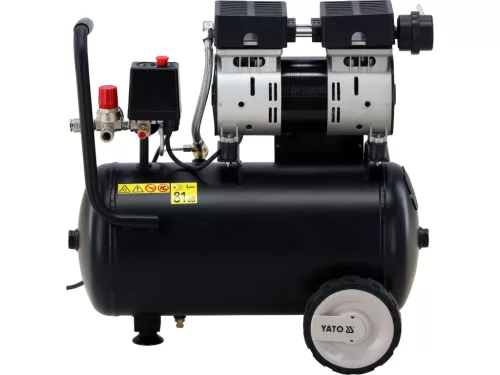 YATO YT-23342 Kompresszor 24L tartállyal csendes olajmentes