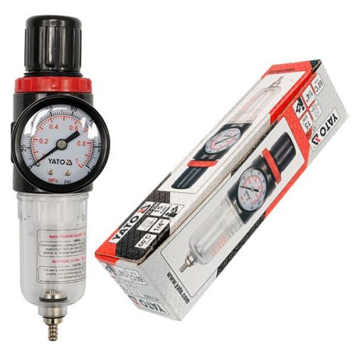 YATO YT-2382 Pneumatikus levegő szűrő nyomásszabályzóval 1/4 Col