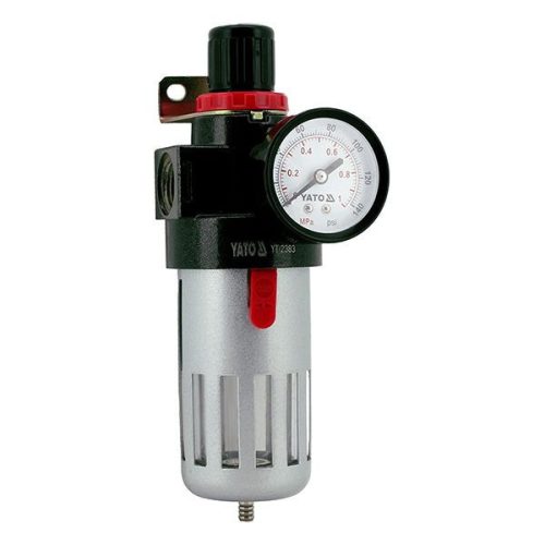 YATO YT-2383 Pneumatikus levegő szűrő nyomásszabályzóval 1/2 Col