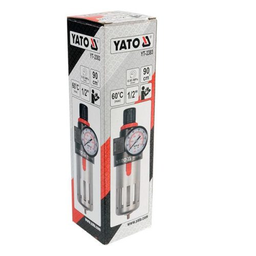 YATO YT-2383 Pneumatikus levegő szűrő nyomásszabályzóval 1/2 Col