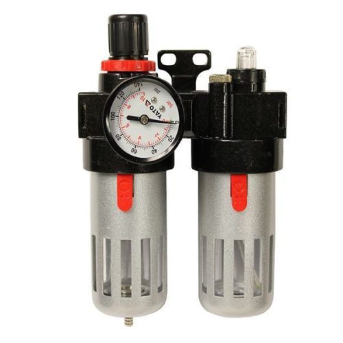 YATO YT-2385 Pneumatikus levegő szűrő nyomásszabályzóval kenőtartállyal 1/4 Col 90 cm3