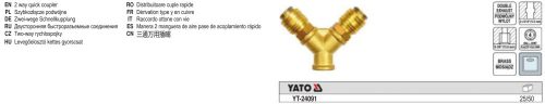 YATO YT-24091 Pneumatikus Y elágazó 3/8 Col