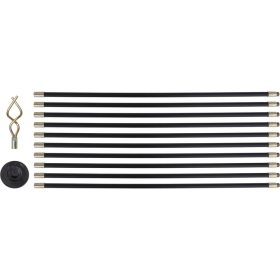   YATO YT-24980 Csőtisztító készlet 12 részes 9,2 m/20 mm (flexibilis rúd 10x93,2 cm)