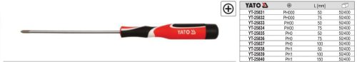 YATO YT-25831 Precíziós csavarhúzó PH000 x 50 mm