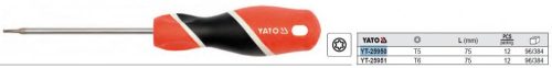YATO YT-25950 Csavarhúzó Torx T5 x 75 mm mágneses