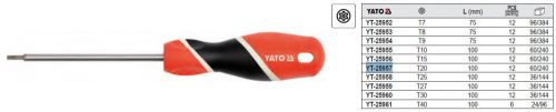 YATO YT-25957 Csavarhúzó T20 x 100 mm mágneses S2