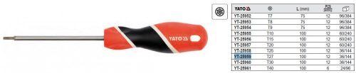 YATO YT-25959 Csavarhúzó T27 x 100 mm S2
