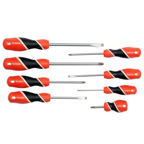 YATO YT-25966 Csavarhúzó készlet 8 részes mágneses S2