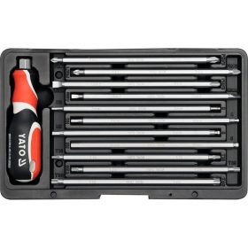   YATO YT-2797 Csavarhúzó készlet kétvégű szárral 12 részes