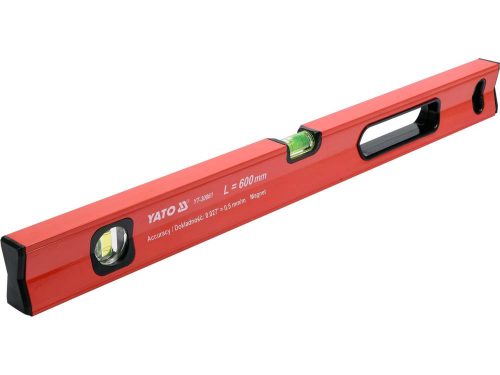 YATO YT-30061 Vízmérték mágneses 2 libella 1 fogantyú 600 mm