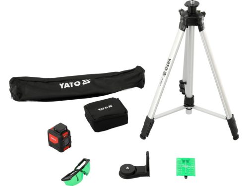 YATO YT-30440 Keresztvonalas lézer zöld állvánnyal