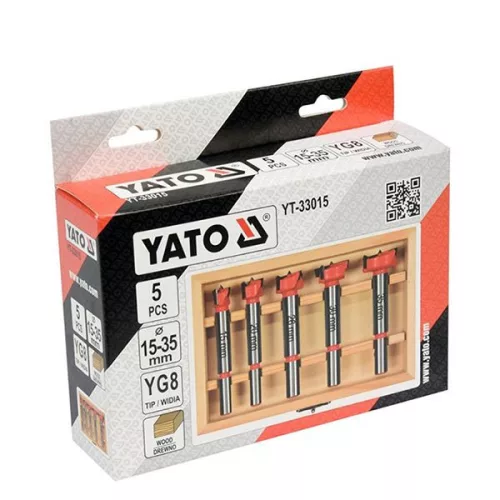 YATO YT-33015 Pántsüllyesztő készlet 5 részes 15-35mm