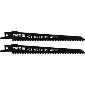   YATO YT-33923 Szablyafűrészlap fához 150/1,0 mm 8 TPI HCS (2 db/cs)
