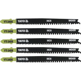   YATO YT-3408 Dekopírfűrészlap T13-8TPI 115/90 mm HCS (5 db/cs)